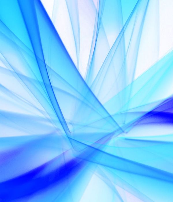 Abstract blue geometric representation of digital balance and harmony